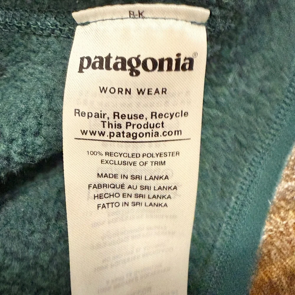 Patagonia Fleece Outerwear Dark Borealis Green Better Sweater 1/4-Zip Fleece S - Picture 4 of 5